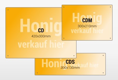 Schilder für Honigverkauf & Werbung