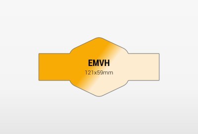 Honigetiketten in sechseckiger Form 121x59 mm