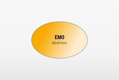 Universaletikette für Honig, oval 90x61mm