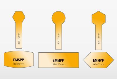 Honigetiketten gefaltet, mit Siegelband