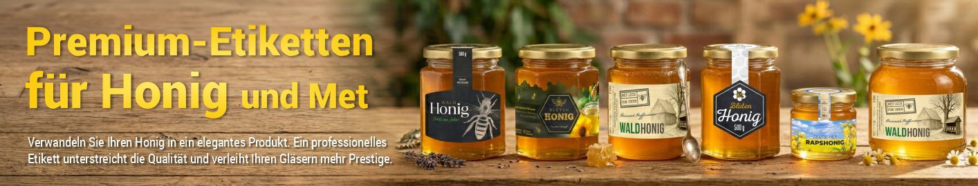 Etikette für Honig