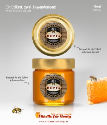 Honigetiketten - 45mm-emk-12