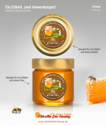 Honigetiketten - 45mm-emk-13