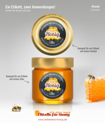 Honigetiketten - 45mm-emk-17