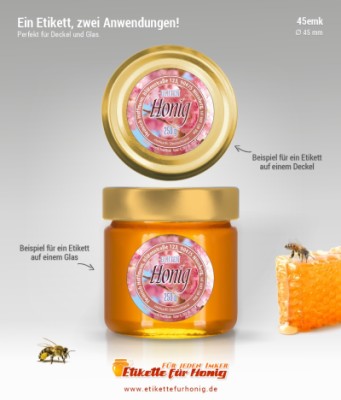 Honigetiketten - 45mm-emk-37