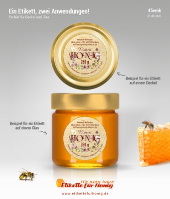 Honigetiketten - 45mm-emk-9