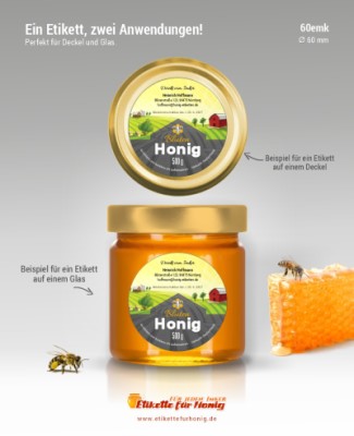 Honigetiketten 60mm - emk-1