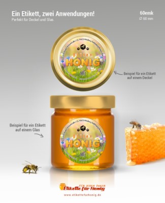 Honigetiketten 60mm - emk-14