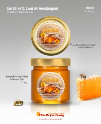 Honigetiketten 60mm - emk-54