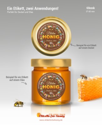 Honigetiketten 60mm - emk-60