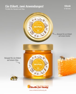 Honigetiketten 60mm - emk-67