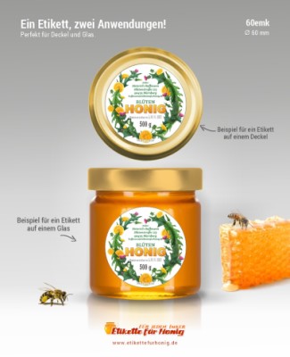 Honigetiketten 60mm - emk-70