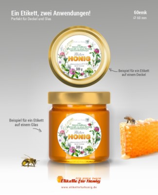 Honigetiketten 60mm - emk-72