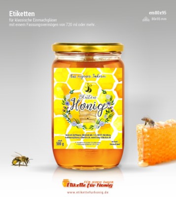 Honigetiketten - em80x95-27