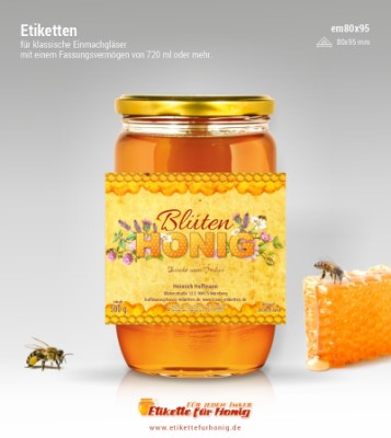 Honigetiketten - em95x80-15