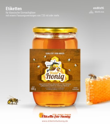 Honigetiketten - em95x80-17