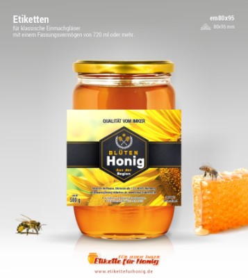 Honigetiketten - em95x80-19