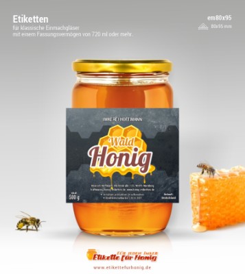 Honigetiketten - em95x80-21