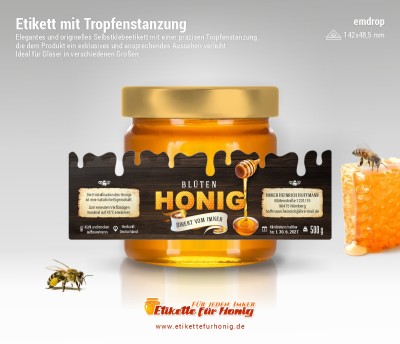 Honigetiketten emdrop - 1