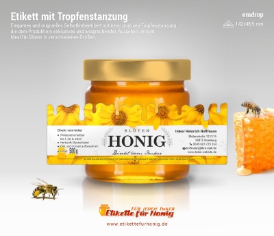 Honigetiketten emdrop - 14