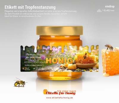 Honigetiketten emdrop - 20