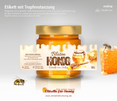 Honigetiketten emdrop - 21