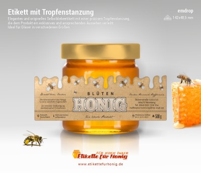 Honigetiketten emdrop - 5