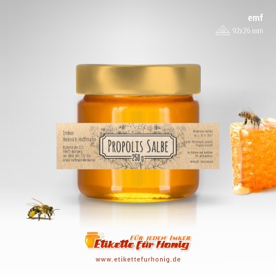 Etikette f&uuml;r Propolis - emf-23