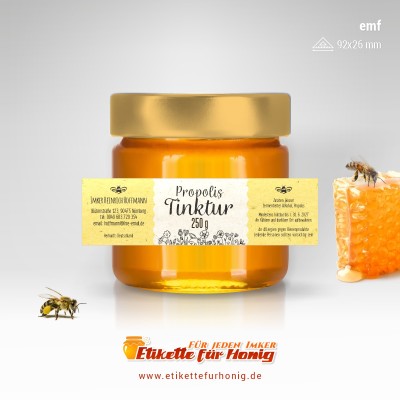 Etikette f&uuml;r Propolis - emf-30