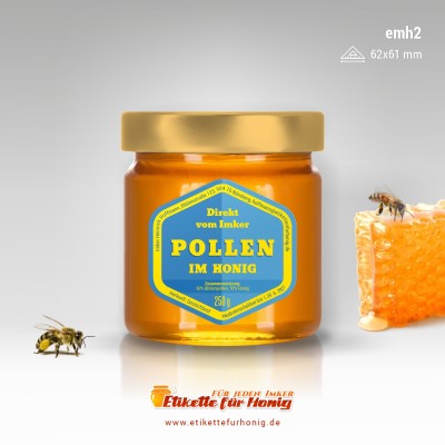 Etikette f&uuml;r Pollen - emh2-56