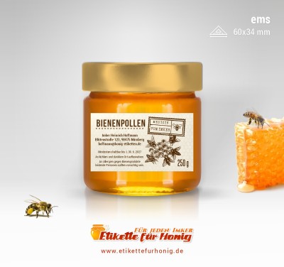 Etikette f&uuml;r Pollen - ems-18