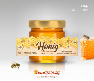 Honigetiketten - EMVP-141x46 - 1