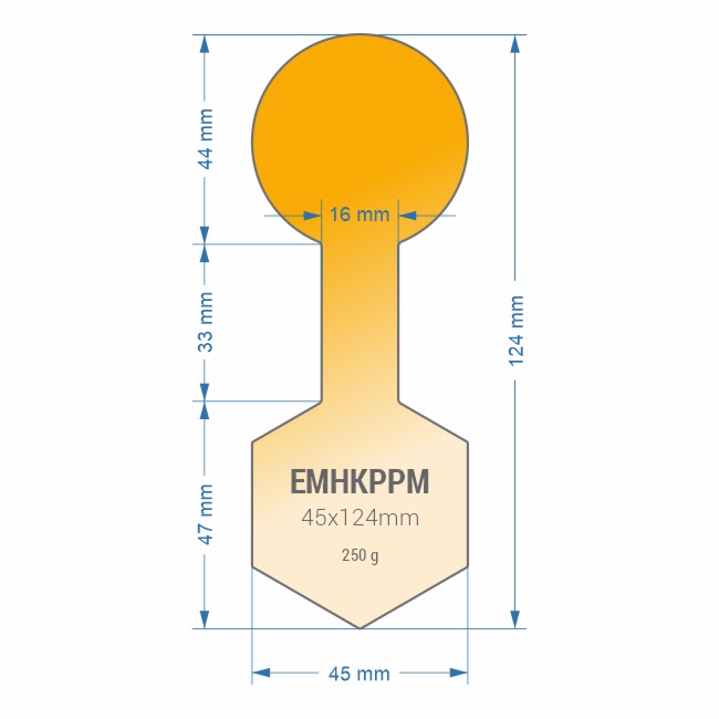 Etikettenmaße für Honig