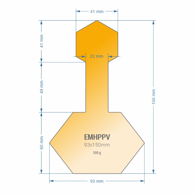 Etikettenmaße für Honig