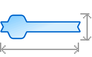 Maße des Honigetiketts