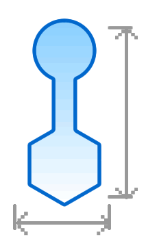 Etikettenmaße für Honig